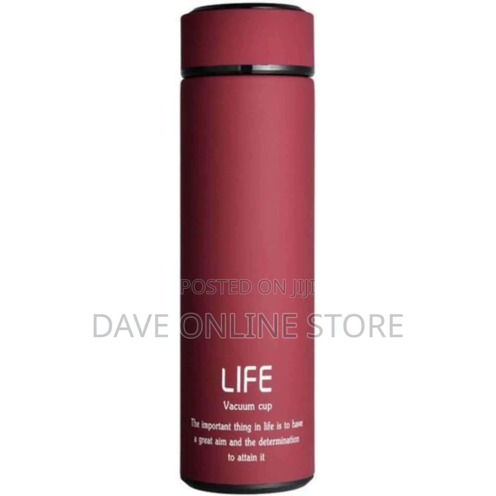 Life Home Thermos Tea Vacuum Flask With Filter - Red