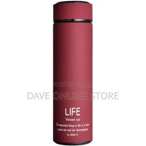 Life Home Thermos Tea Vacuum Flask With Filter - Red
