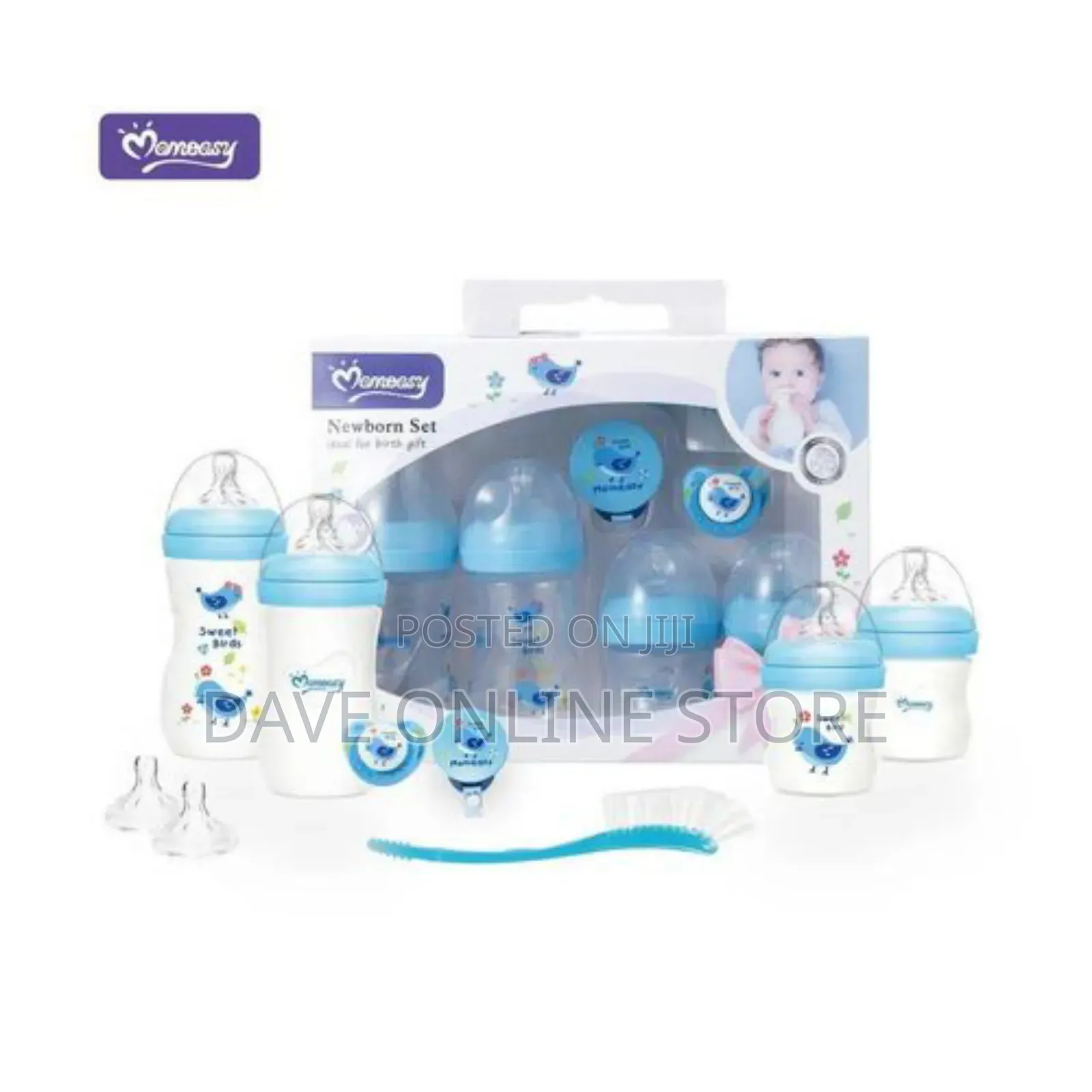 Momeasy Baby Feeding Bottle Set -Blue