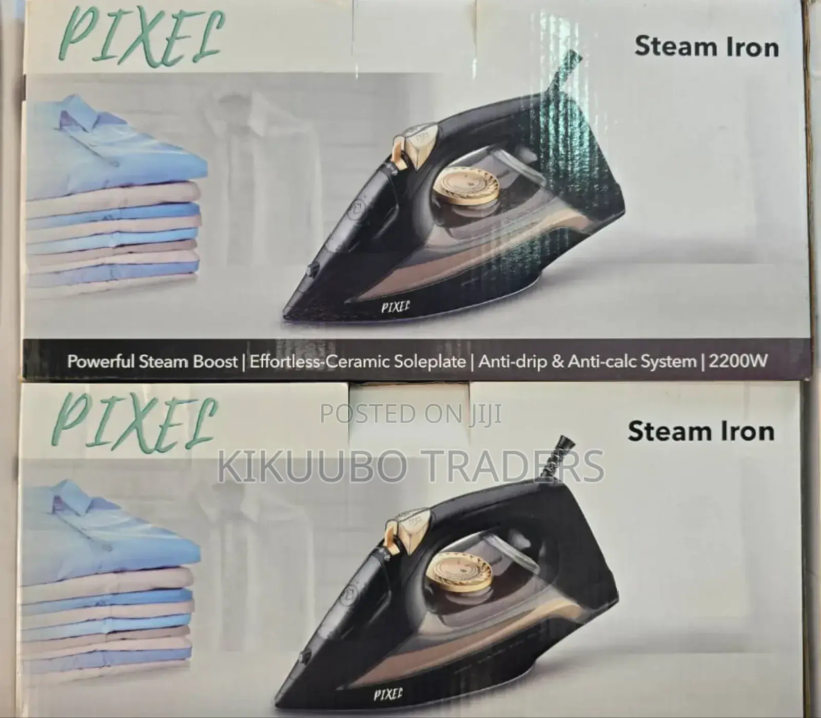 Pixel Steam Flat Dry Iron -Black
