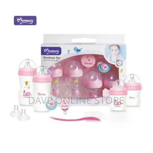 Mom Easy Baby Feeding Bottle Set - Pink