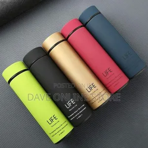 Life Home Thermos Tea Vacuum Flask With Filter - Black
