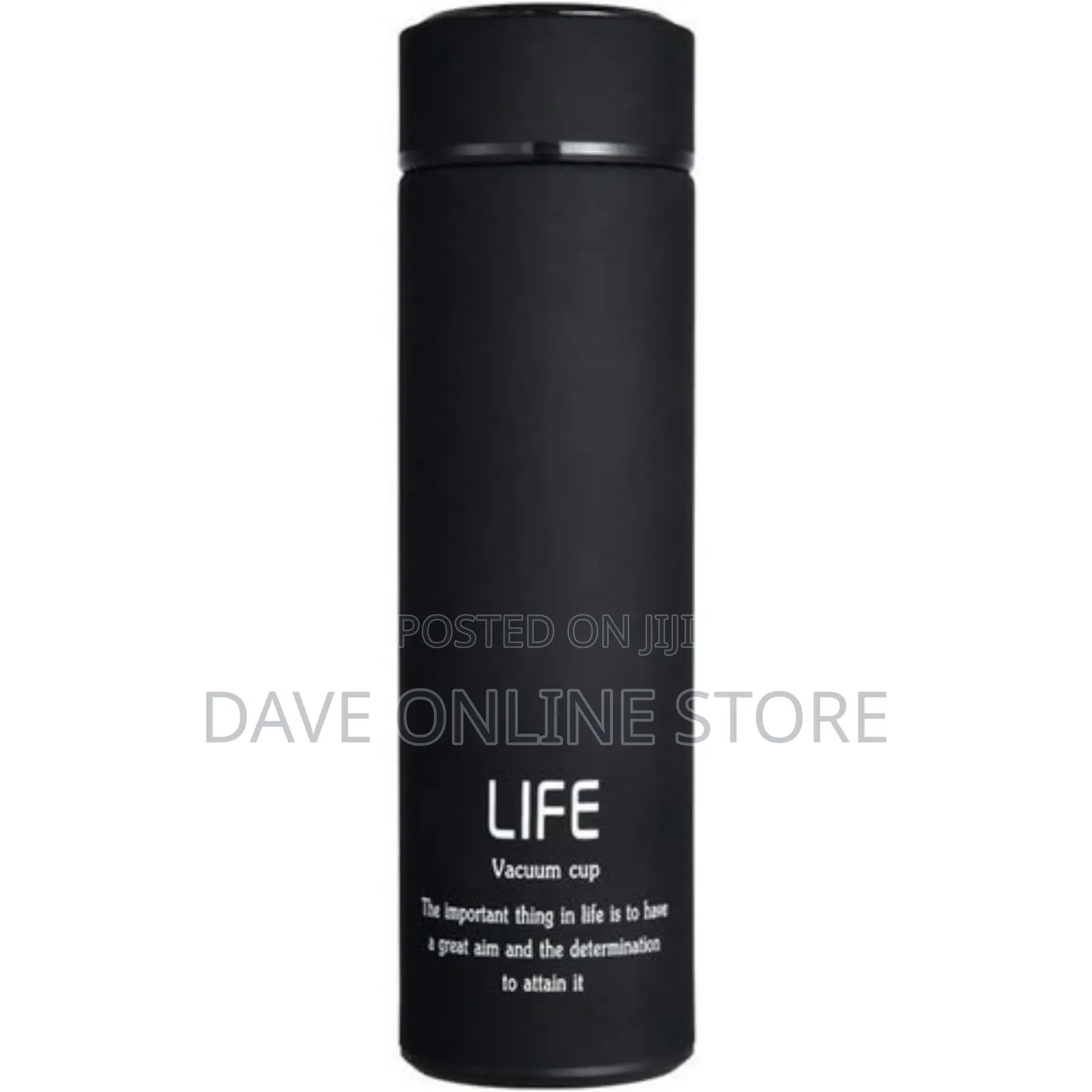 Life Home Thermos Tea Vacuum Flask With Filter - Black