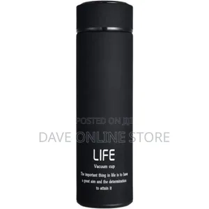 Life Home Thermos Tea Vacuum Flask With Filter - Black