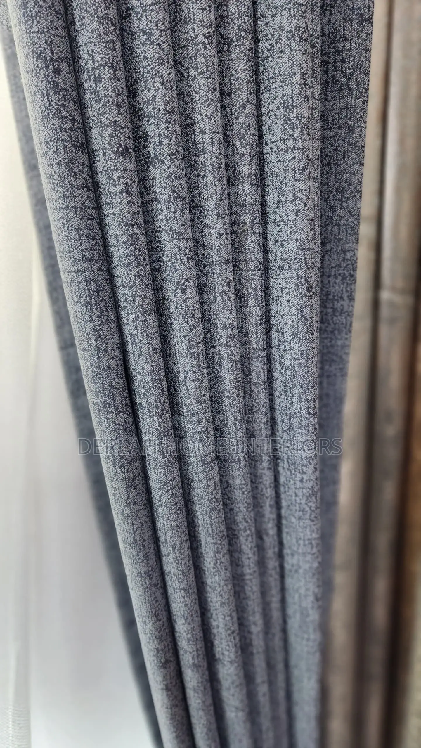 Quality Curtain Fabric in Grey Per Complete Meter