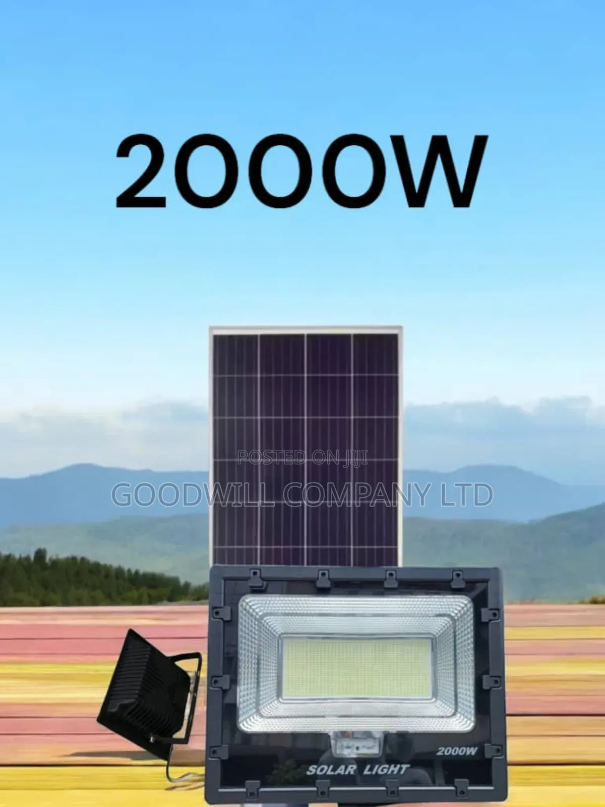2000w Limelight Solar Flood/Street Light