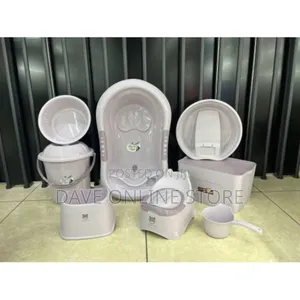 New Baby Mother Care Bathing Tube Set Baby Basin Set-Brown
