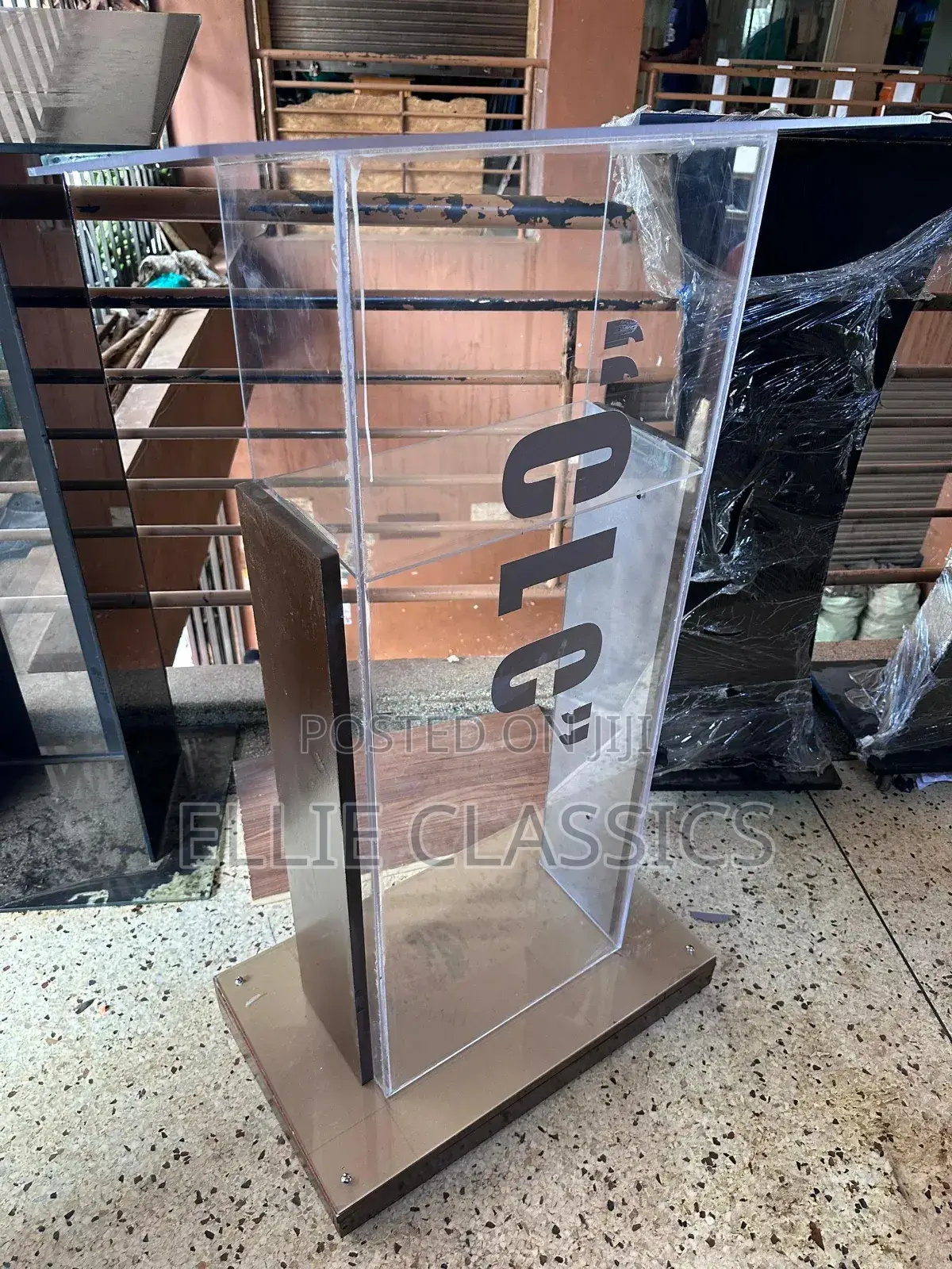 Plastic Glass Podium