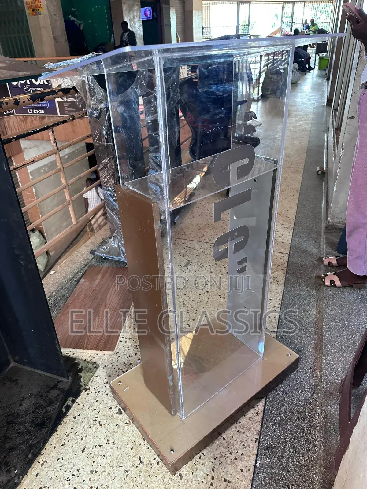 Plastic Glass Podium