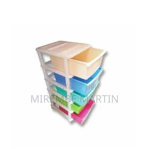 5 Tier Modern Plastic Laundry Basket Storage
