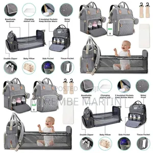 Baby Bed and Backpack With Changing Station for Infants