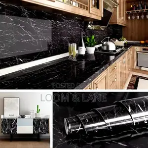 5m by 45cm Modern Marble Waterproof Adhesive Wallpaper