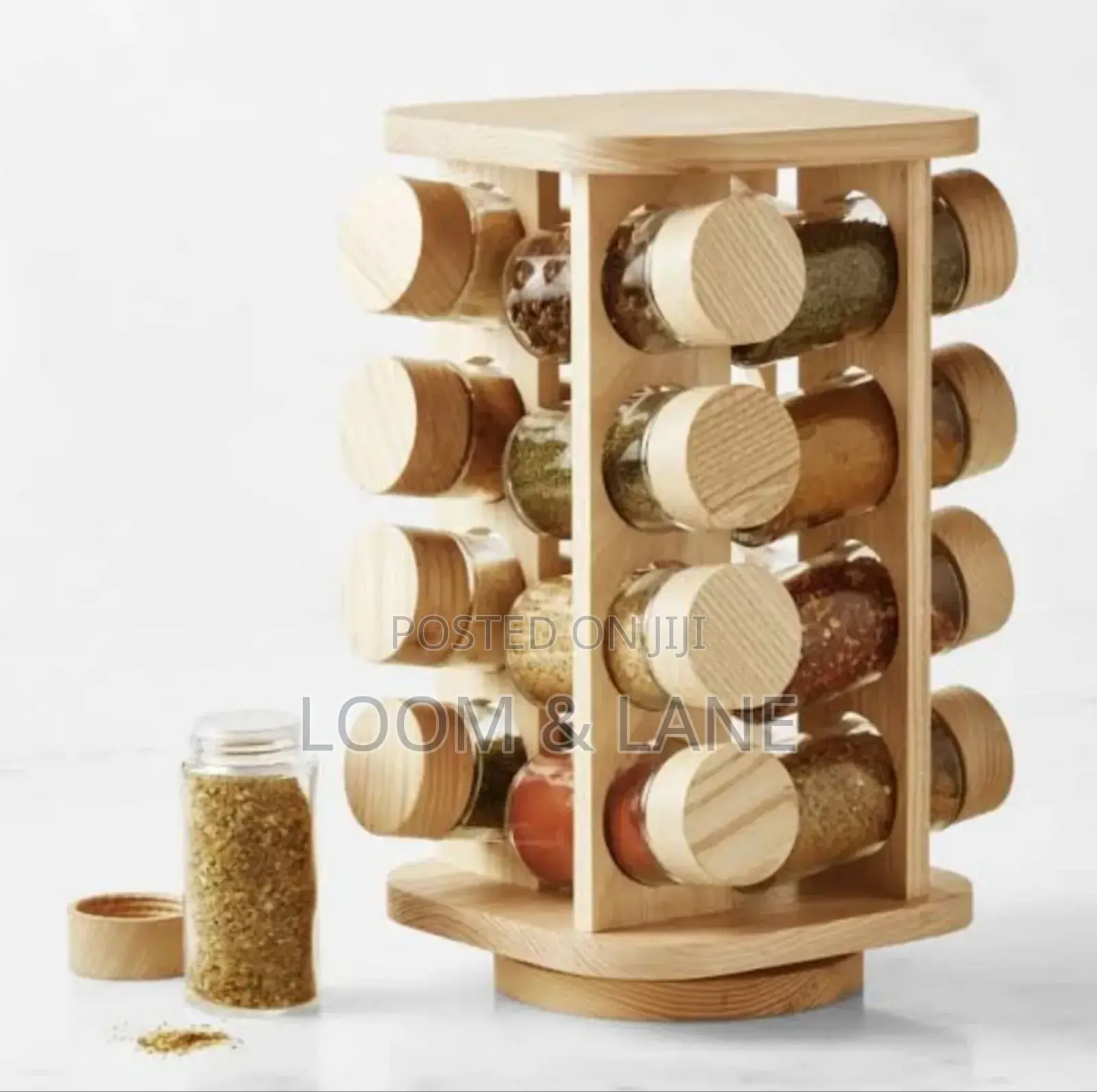 Bamboo Counter Top 16jars Spice Rack