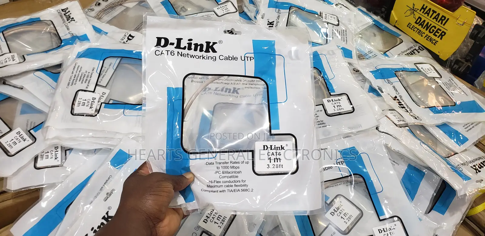 D-Link Cat6 Patch Cord 1m