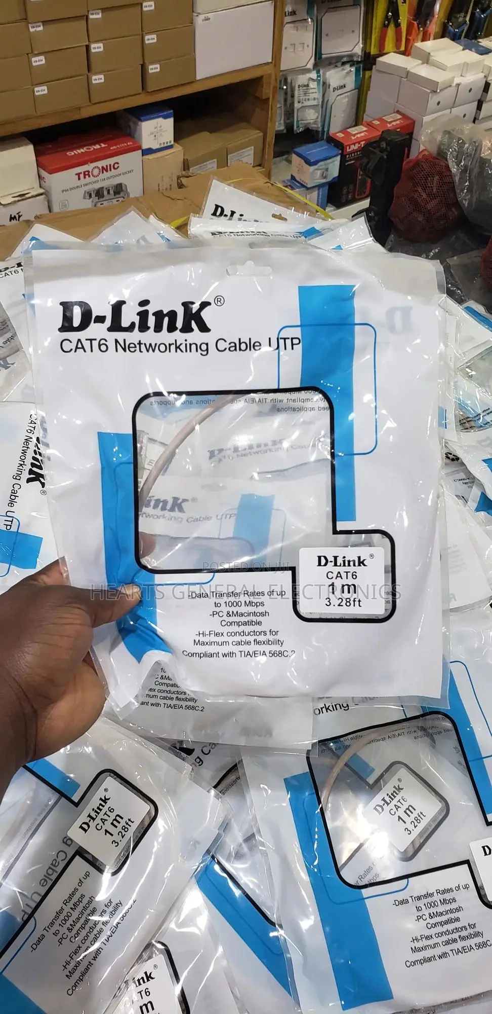 D-Link Cat6 Patch Cord 1m