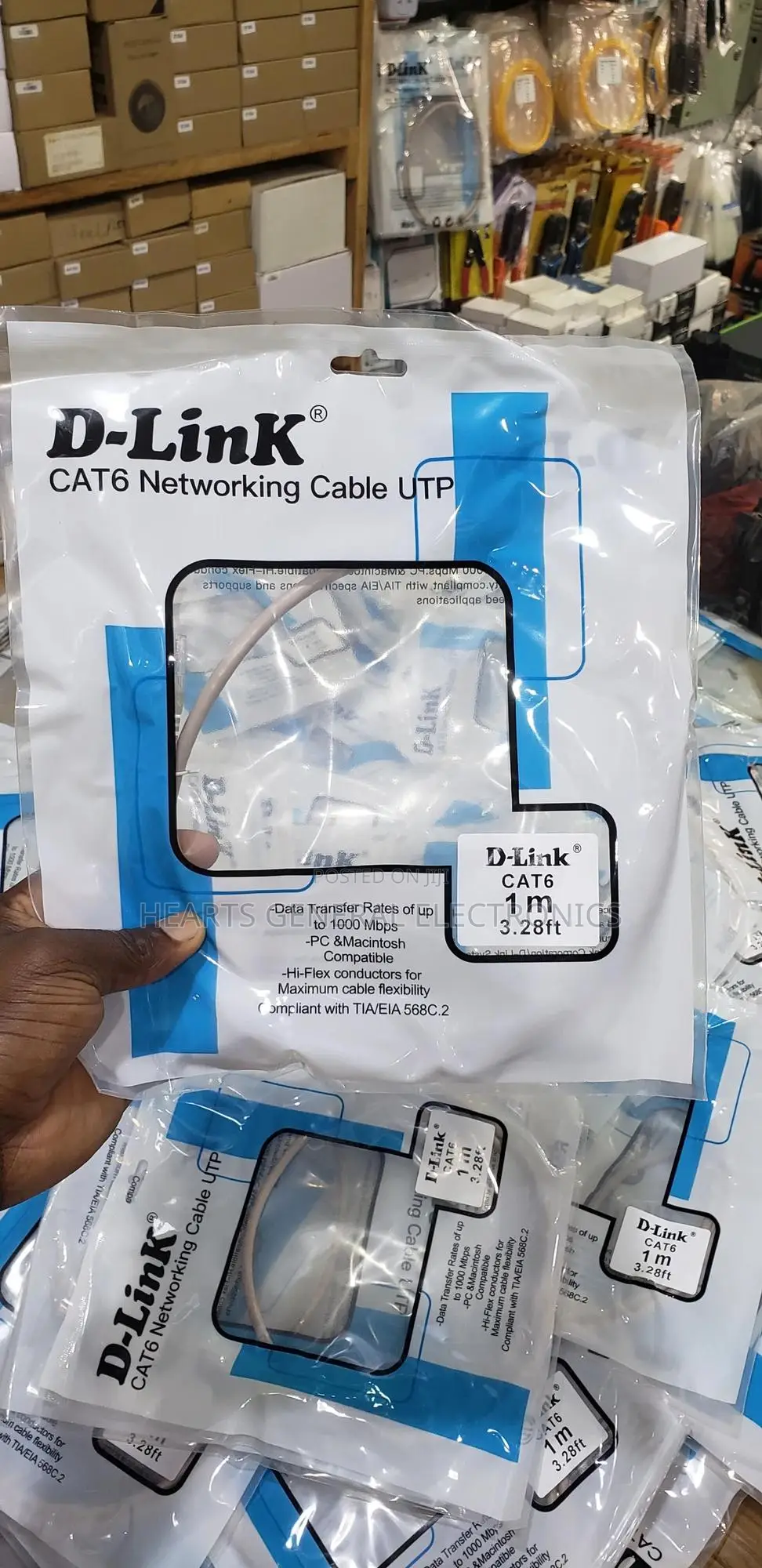 D-Link Cat6 Patch Cord 1m