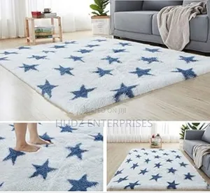 1.5by 2meters Fluffy Center Carpet Star Prints