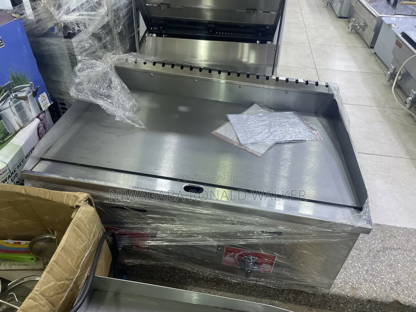 Double Gas Griddle Chapati Maker