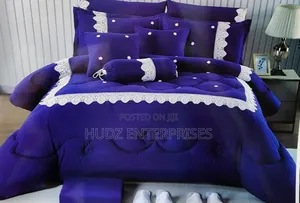 14pc King Size Duvet Cover Dark Blue