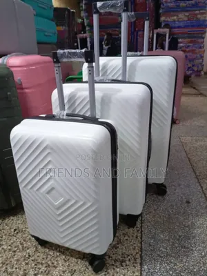 White Plastic Suit Case Full Set