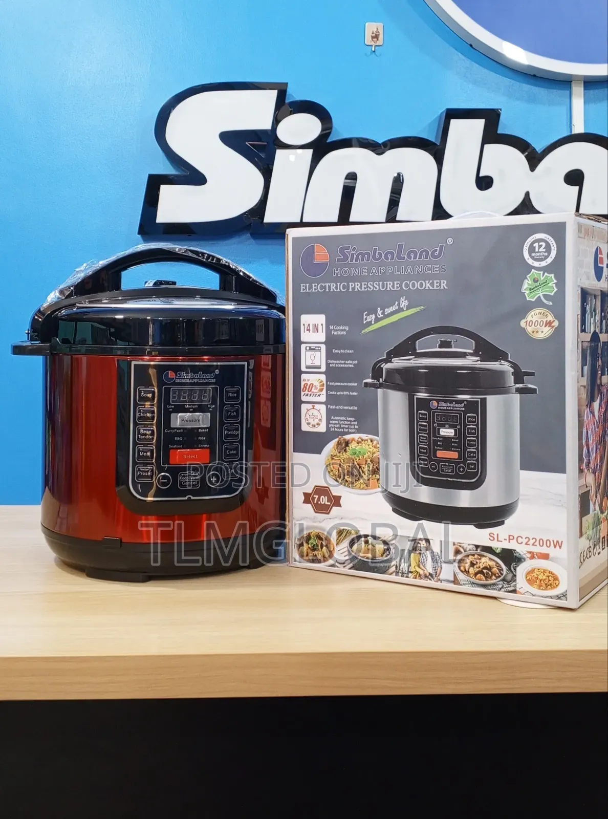Simbaland Pressure Cooker 7l 14 In 1 Programs