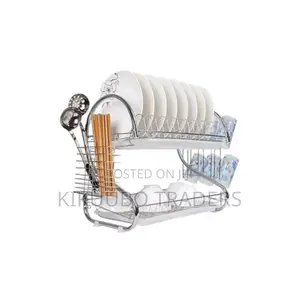 2 Layer Stainless Steel Dish Rack