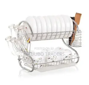 Double Layer Kitchen Dish Drying Rack