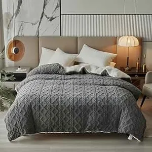 4pc Tufted Duvet 6x6 Gray