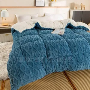 4pc Tufted Duvet 6x6 Blue Green