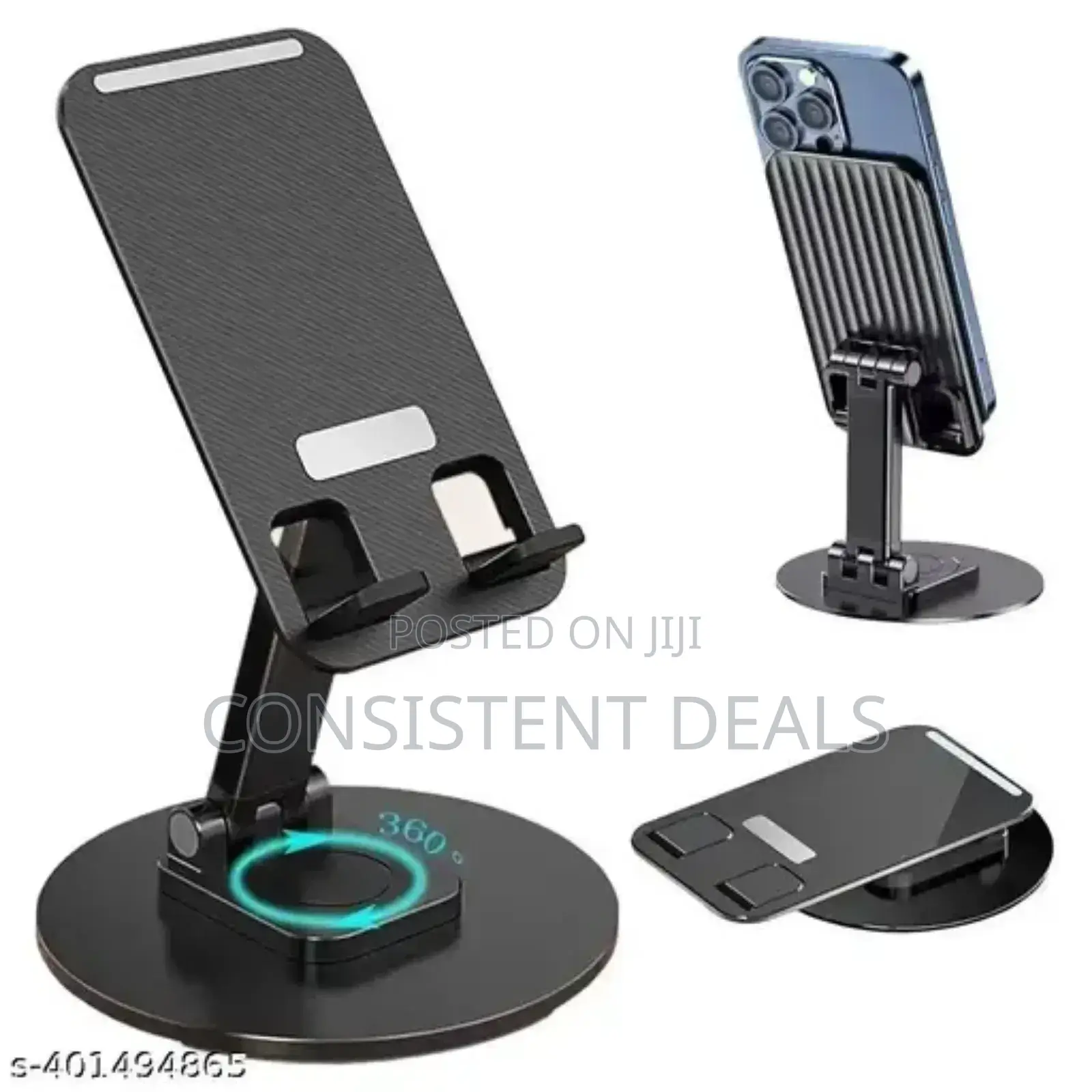 Foldable Rotative Phone Stand Holder