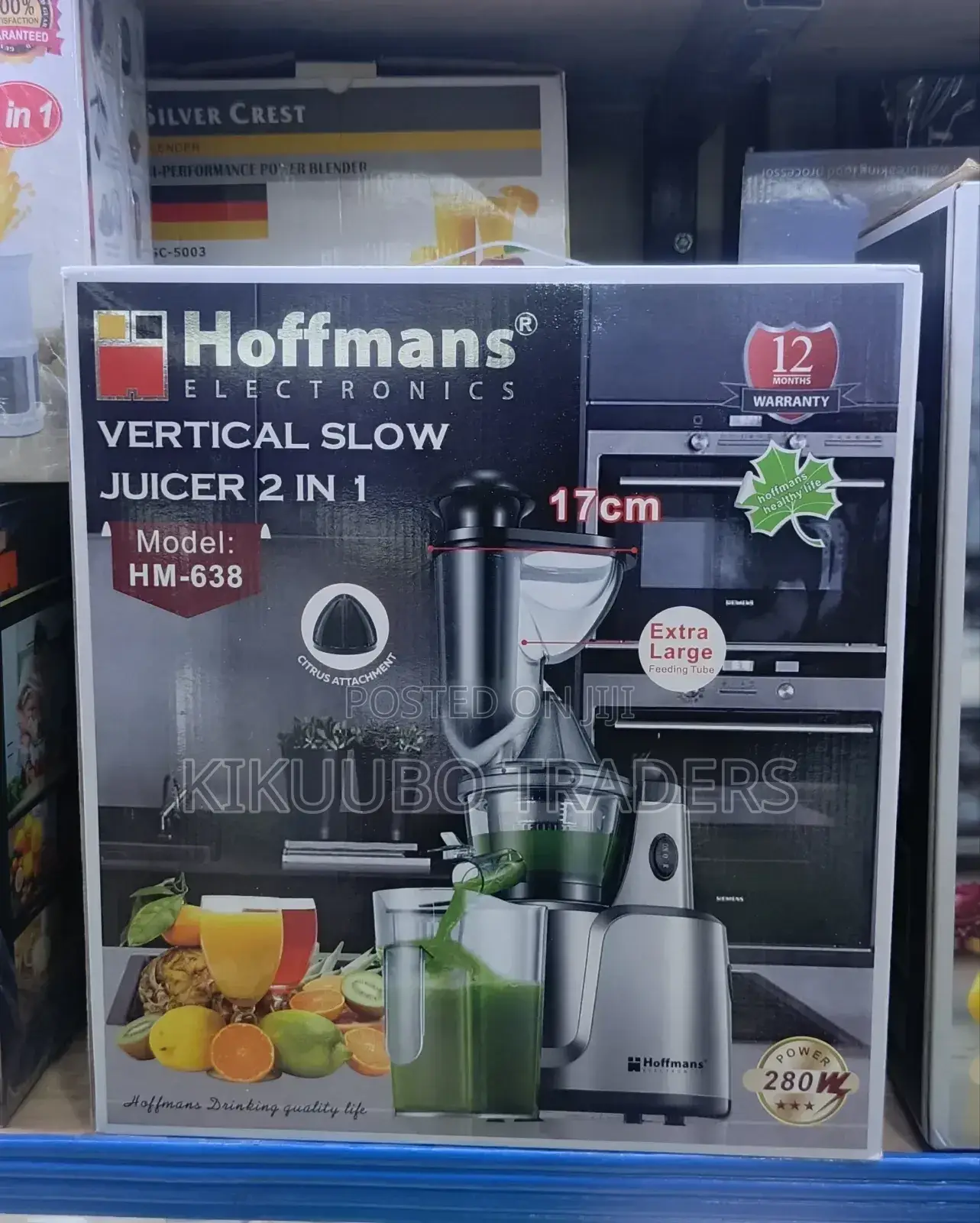 Hoffmann 380w Electric Vertical Slow Juicer