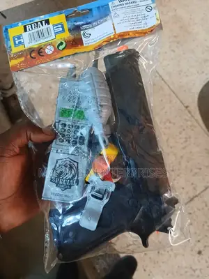 Kids Playing Pistol Kit With Plastic Bomb,Whistle,Grenade