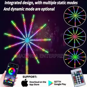 App Smart Control IC LED RGB Fireworks Strip Lights