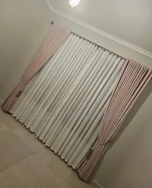 Turkish Curtain Fabric in Plain Pink