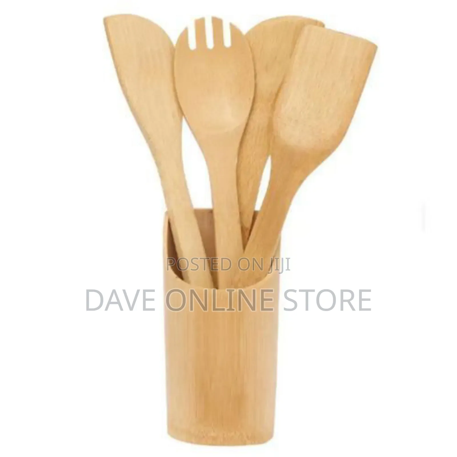 5pcs Kitchen Stick Set From Bamboo - Brown