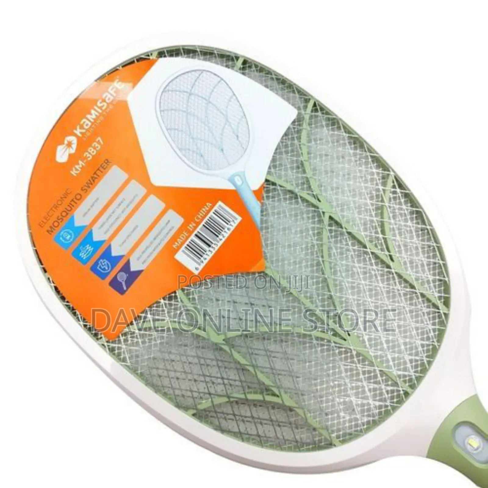 Kamisafe Electronic Mosquito Killer / Swatter - White/Green