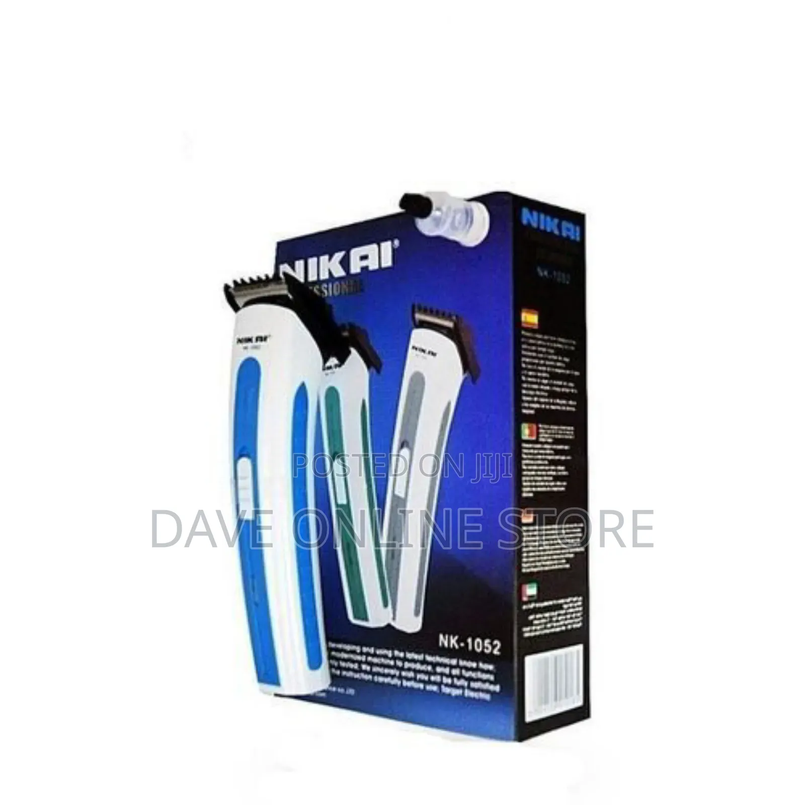 Nikai Rechargeable Hair Shaver and Beard Trimmer - White