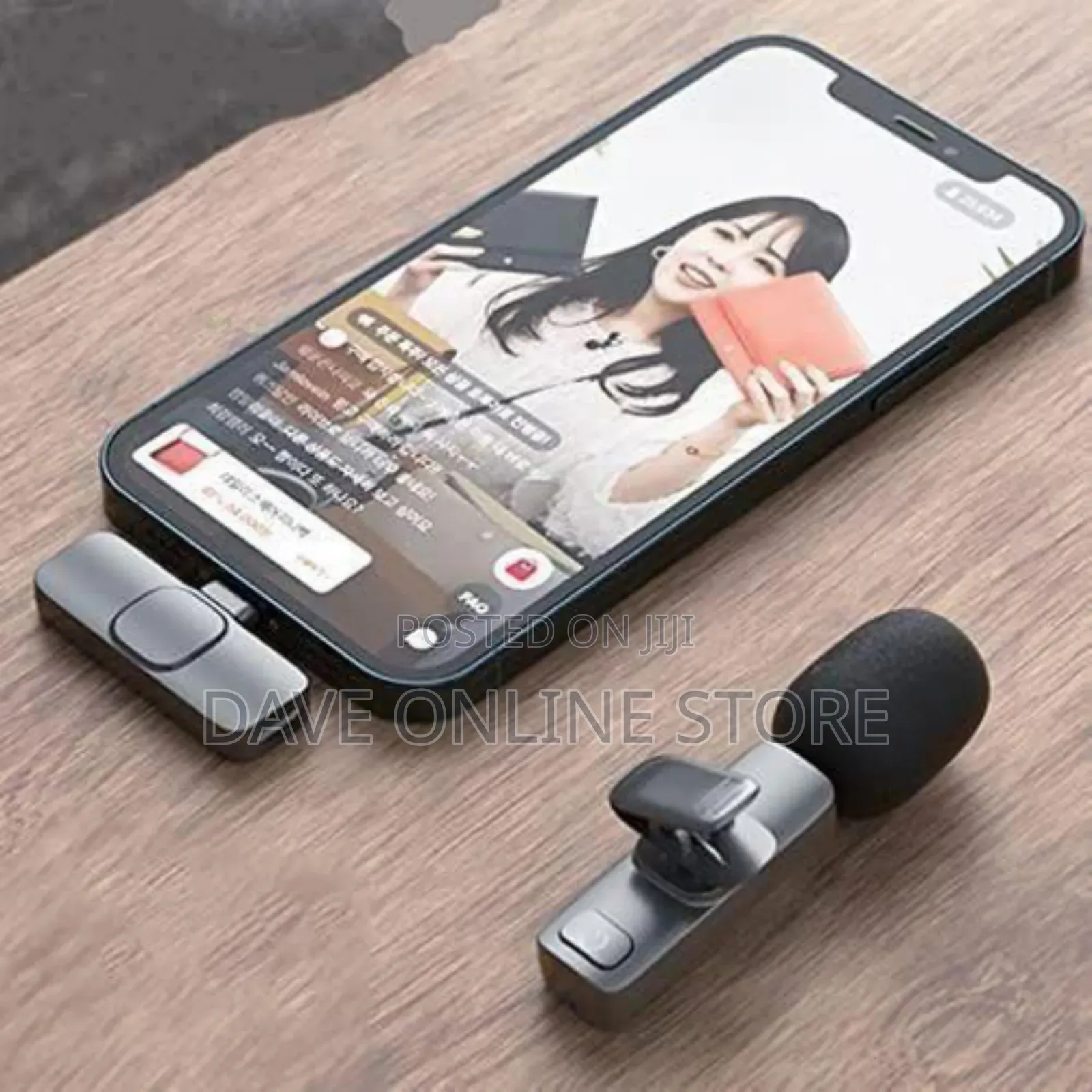 Cell Phone Microphone Lavalier Android Phone - Black