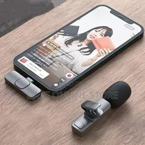 Cell Phone Microphone Lavalier Android Phone - Black