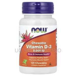 Chewable Vitamin D3 5000 IU , Mint, 120 Chewables