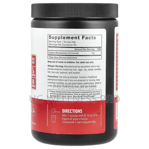 Force Factor, Creatine Monohydrate Powder, Unflavored, 300g