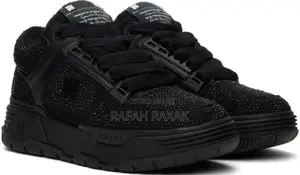 Original Triple Black Amiri Crystal MA-1 Luxury Sneakers