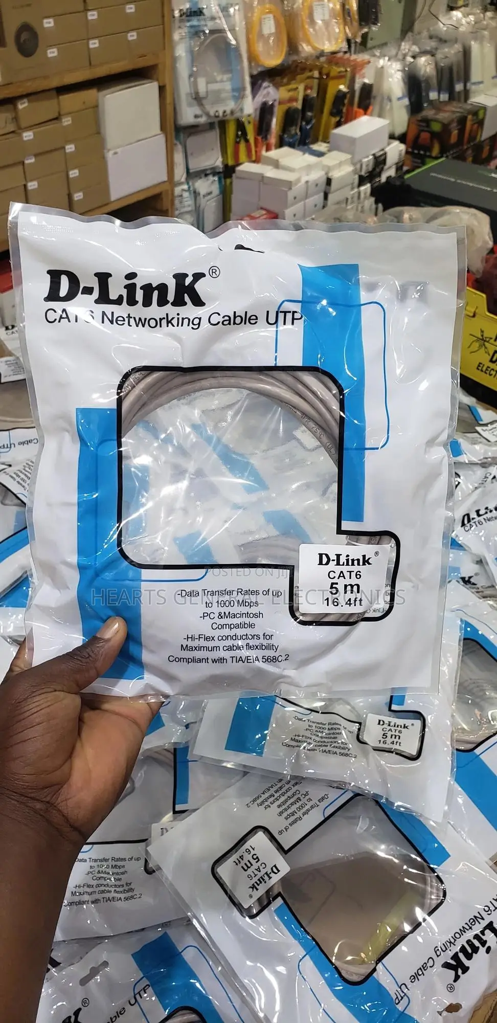 D-Link Cat6 Patch Cord 5m