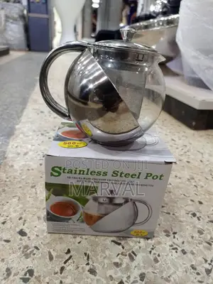 3/2cups Tea Pot (750mls) With Both Steel and Glass