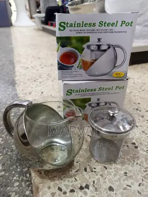 3/2cups Tea Pot (750mls) With Both Steel and Glass