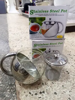 3/2cups Tea Pot (750mls) With Both Steel and Glass