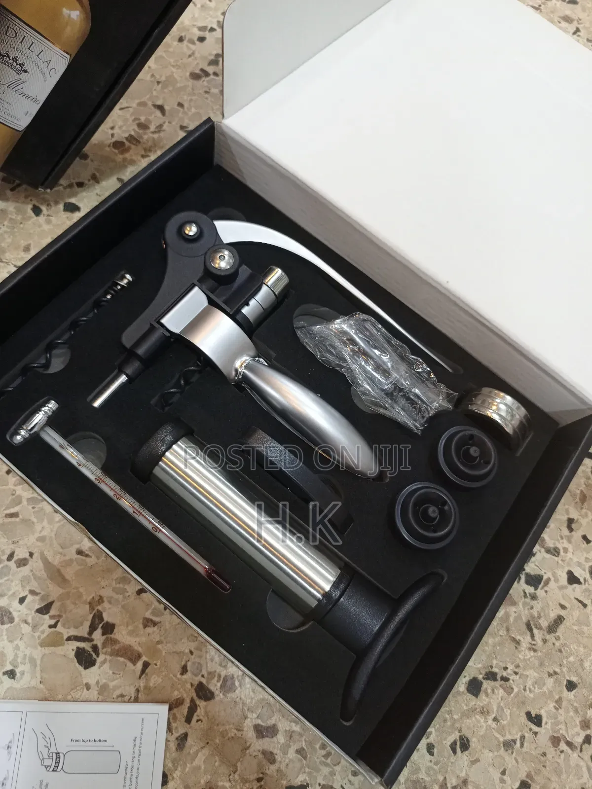 Corkscrew Wine Opener Kit Gift Set Box