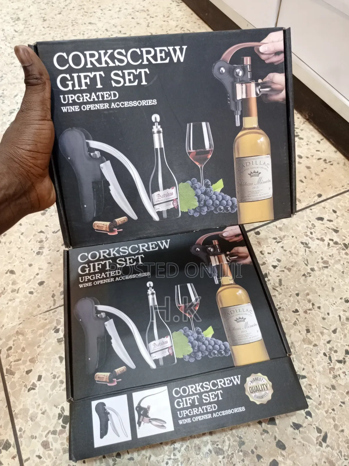 Corkscrew Wine Opener Kit Gift Set Box