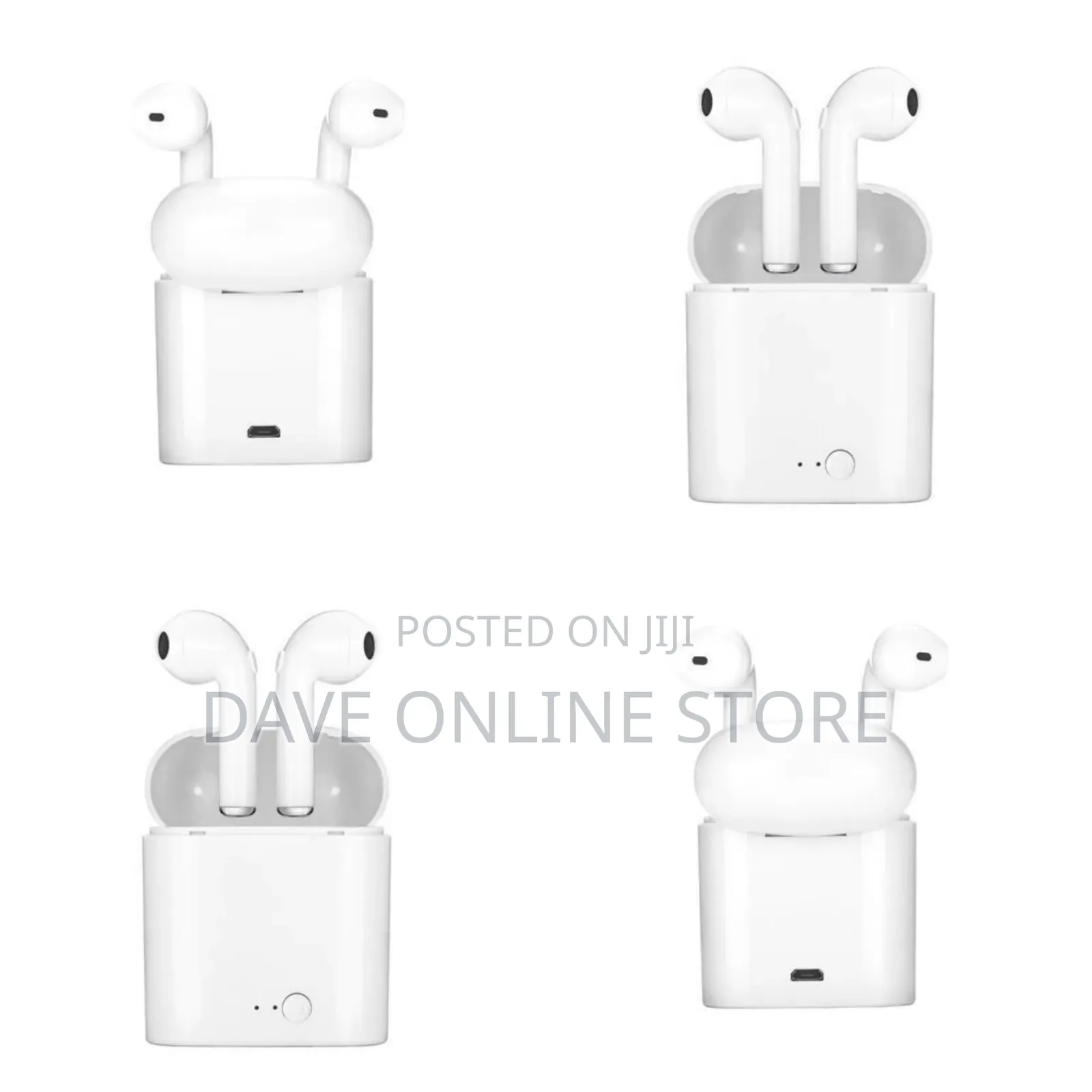 TWS I7 TWS - Twin Wireless Bluetooth Earphones - White