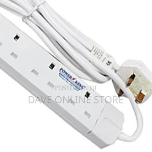 Power King 6 Ways Extension Socket - White